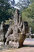 Angkor Thom - the South Gate - detail of the Naga